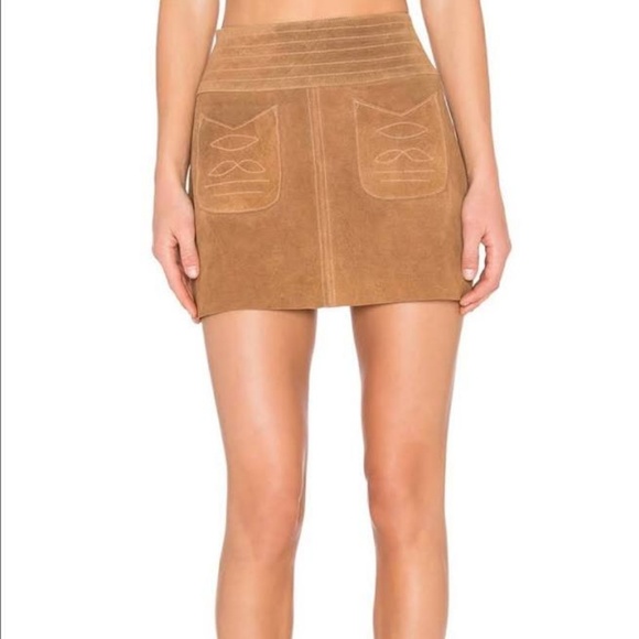 Free People Dresses & Skirts - Free People Suede Mini Skirt